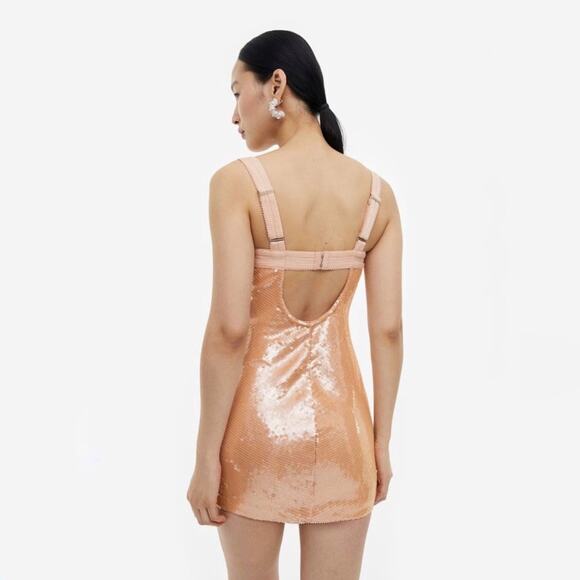 NWT H&M Sequined Mini Dress Studio Collection SS23 | Size S - Picture 6 of 10